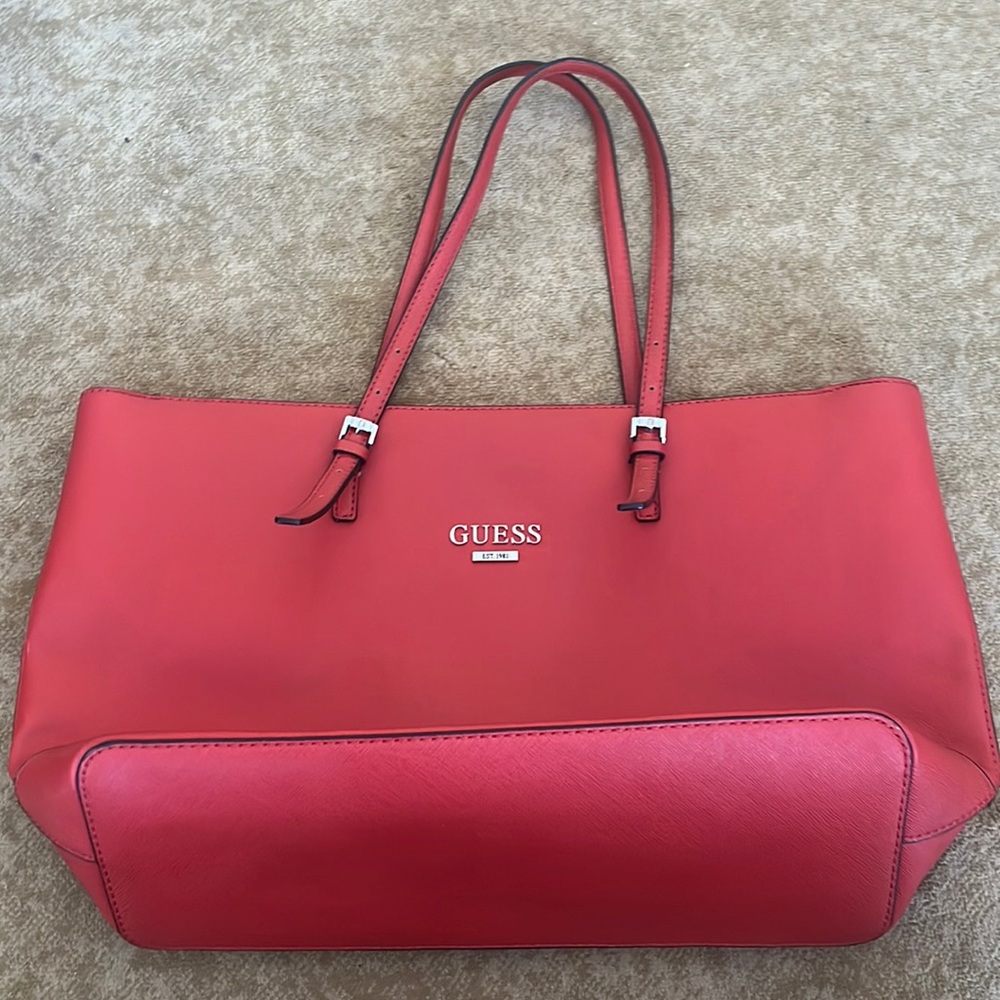 Super big red guess purse